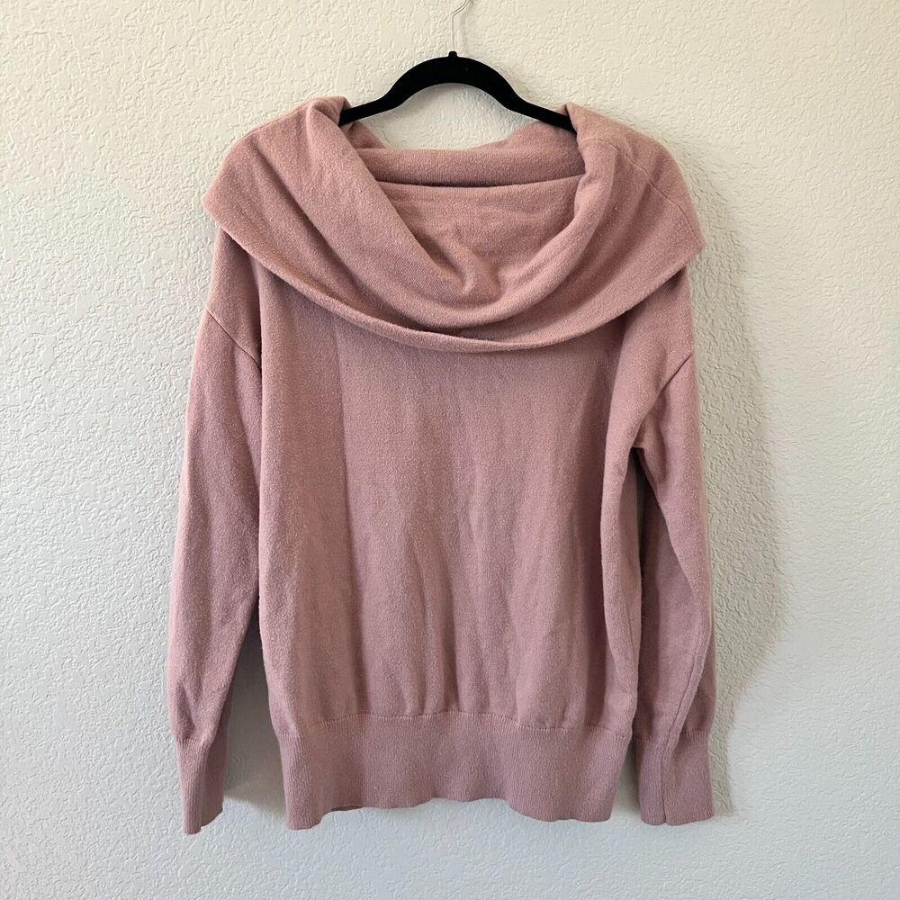 Nordstrom Pink Cowl Neck Long Sleeve Sweater Womens M